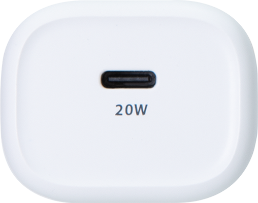 AT&T Single Port 20W Power Delivery Wall Block (USB-C) - White  (Product view 1)