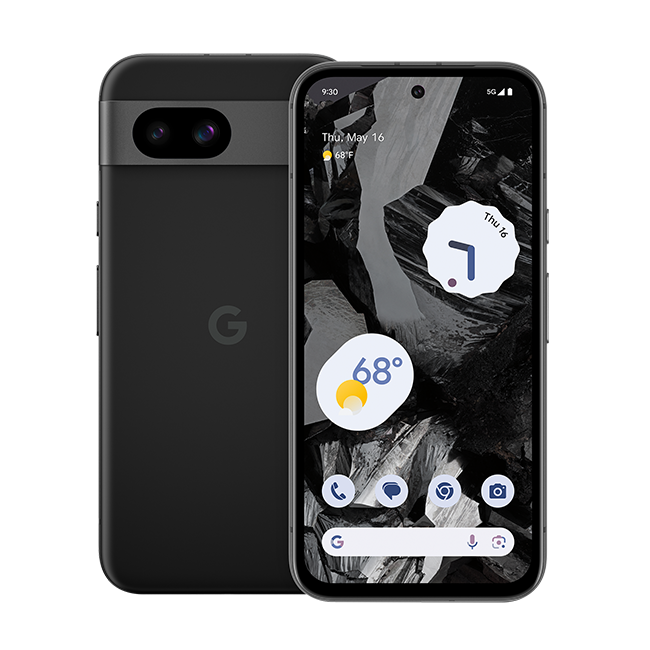 Google Pixel 8a - Obsidian  (Product view 1)