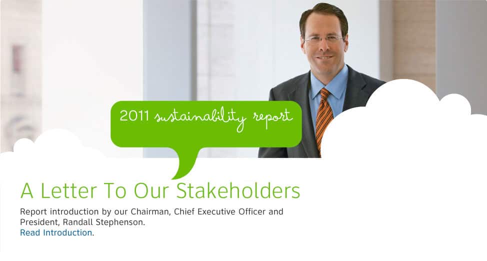 Report introduction by Chairman and CEO Randall Stephenson.