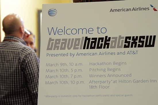 The AT&T and American Airlines Travel Hackathon at SXSW kicked off bright and early on Saturday, March 9. (photo courtesy of AT&T)