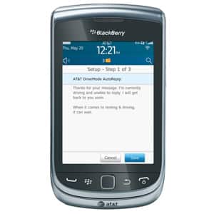 AT&T DriveMode App Auto-Reply Customization Screen