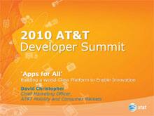 View David Christopher's Dev Summit Powerpoint Presentation
