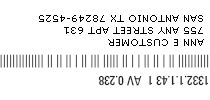 Example billing address