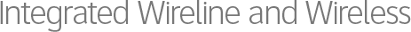 Integrated Wireline and Wireless