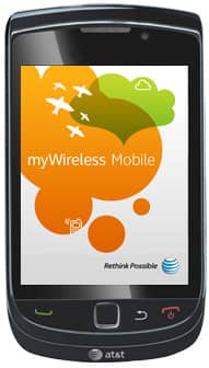 AT&T myWireless Mobile app on the BlackBerry Torch 