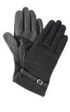 Guantes para pantalla táctil de cuero y lana mixta para mujer Nora Grandoe, talle pequeño
