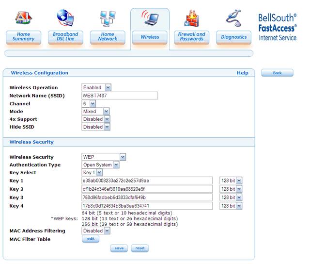 Imagen de MAC filter table