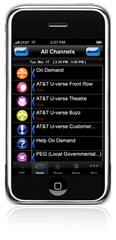 AT&T U-verse TV - Mobile Remote Access iPhone app - All Channels