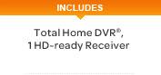 INCLUDES Total Home DVR®, 1 HD-ready Receiver
