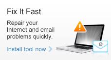 Repair Internet and email problems quickly
