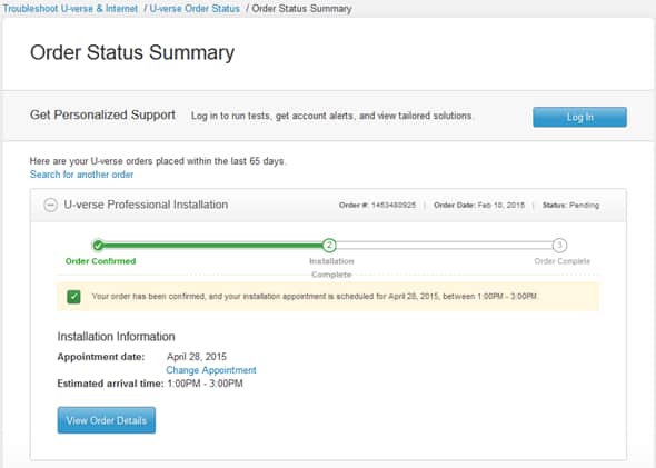 Check Order Status Or Change Installation Appointment Online AT T