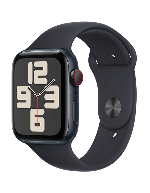 Apple Watch SE 2nd Gen (2022) - 44mm - Midnight Aluminum Midnight Sport M-L  (Product view 2)
