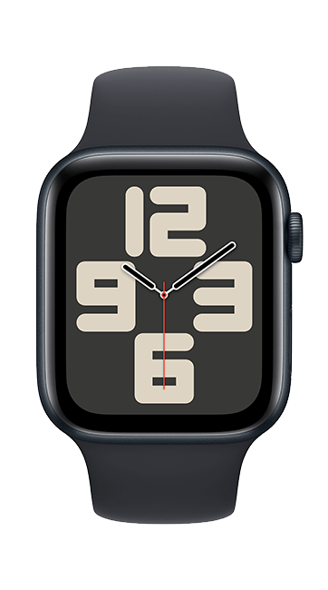 Apple Watch SE 2nd Gen (2022) - 44mm - Midnight Aluminum Midnight Sport M-L  (Product view 3)