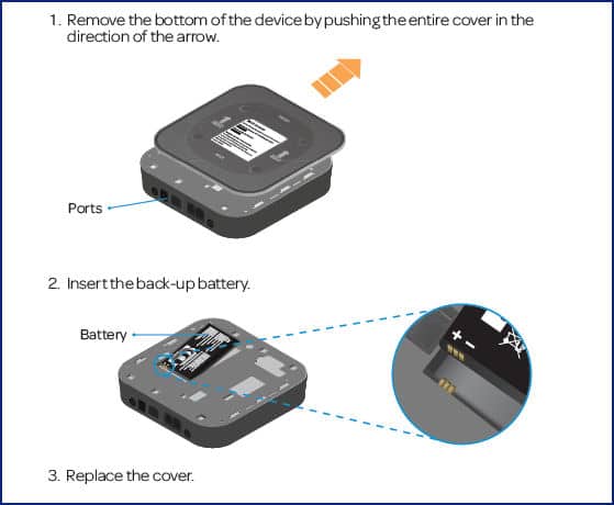 Zte Wireless Home Phone Base Battery Removal