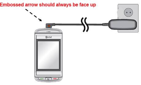 Embossed arrow should always be face up