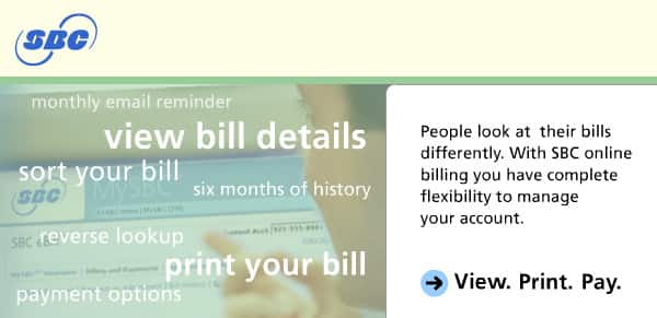 Man viewing his online bill.