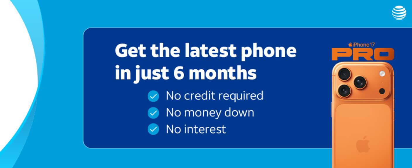 Tablet slide 2 banner promoting : AT&T Level Up