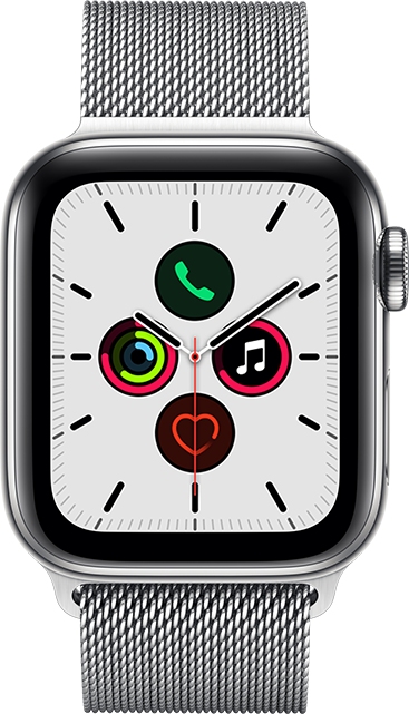 Apple Watch Series 5 40mm Silver Stainless - Stainless Milanese 32 
