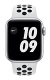 Apple Watch Nike Series 6 - 40mm - Silver Aluminum - Pure Platinum Black