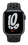 Apple Watch Nike Series 7 - 41mm - Midnight Aluminum Anthracite Black Sport