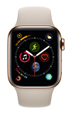 Apple Watch Series 4 - 40mm - Gold Stainless Steel - Stone Sport Band