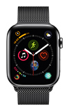 Apple Watch Series 4  - 44mm - Space Black Stainless Steel - Space Black Milanese Loop