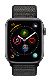 Apple Watch Series 4  - 44mm - Space Gray Aluminum - Black Sport Loop