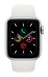 Apple Watch Series 5 40mm - Silver Aluminum - White Sport