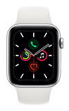 Apple Watch Series 5 44mm - Silver Aluminum - White Sport