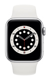 Apple Watch Series 6 - 40mm - Silver Stainless - White Sport