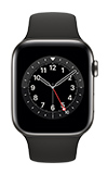 Apple Watch Series 6 - 44mm - Graphite Stainless - Black Sport