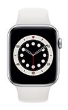 Apple Watch Series 6 - 44mm - Silver Aluminum - White Sport