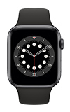 Apple Watch Series 6- 44mm - Space Gray Aluminum - Black Sport