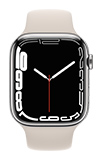 Apple Watch Series 7 - 45mm - Silver Stainless Starlight Sport