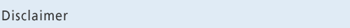Disclaimer