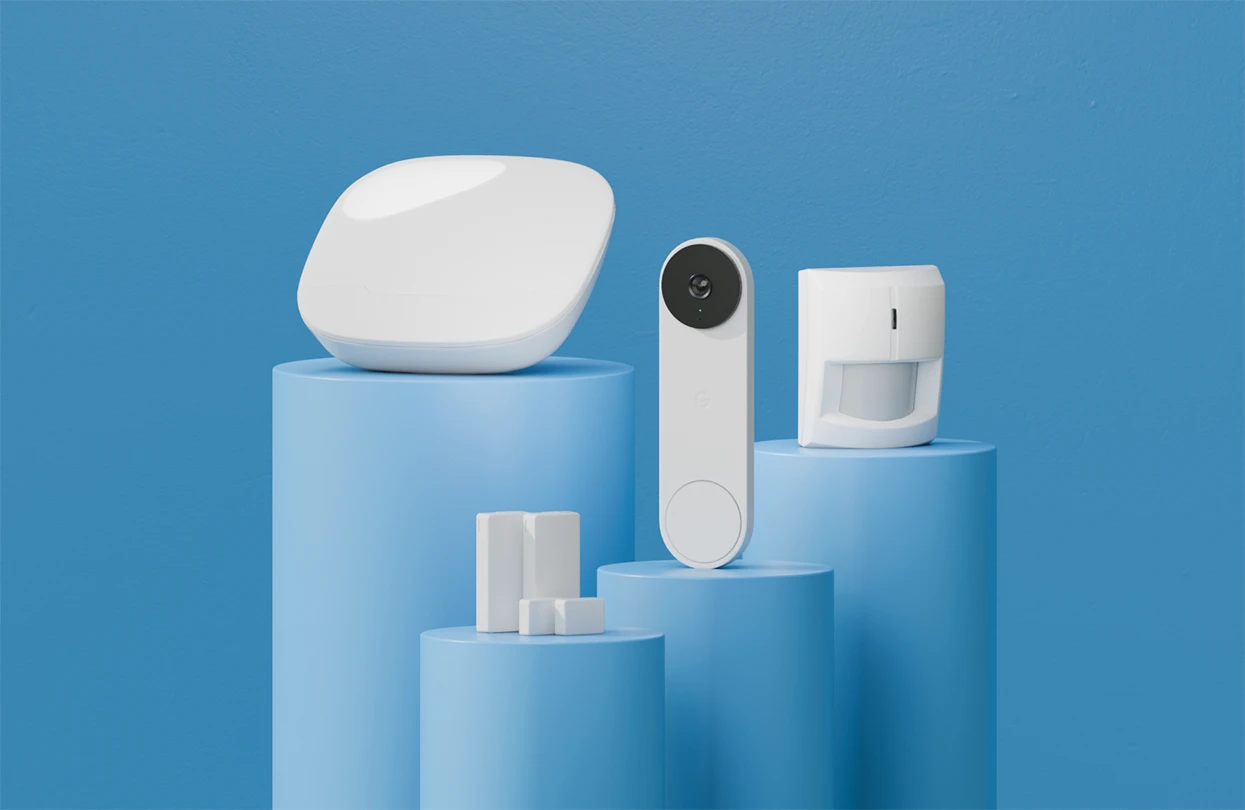 Home Security connected by AT&T, powered by Google Home.