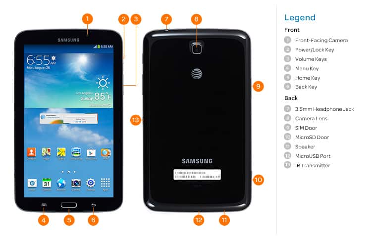 Network Unlock Code/Pin AT&T Samsung Galaxy Tab 3 7.0 SM-T217A AT&T FACTORY UNLO 