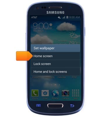 Samsung Galaxy S III Mini (G730A) - Change wallpaper - AT&T
