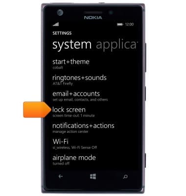 Nokia Lumia 925 - Set or change password security - AT&T