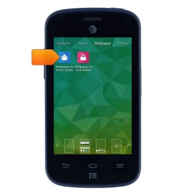 ZTE Z667 - Cambiar el fondo de pantalla - AT&T