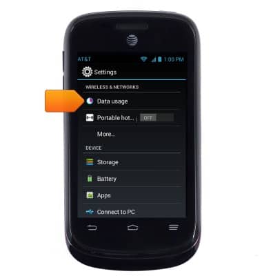 ZTE Avail 2 (Z992) - Mobile network status - AT&T