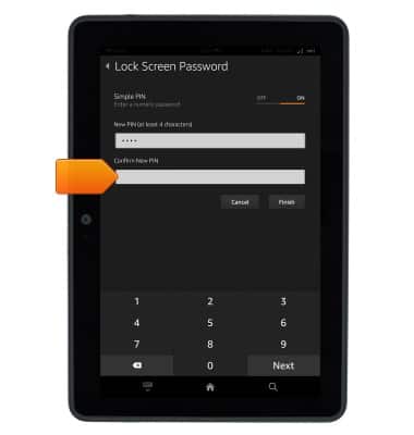 amazon fire tablet how to change parental control password