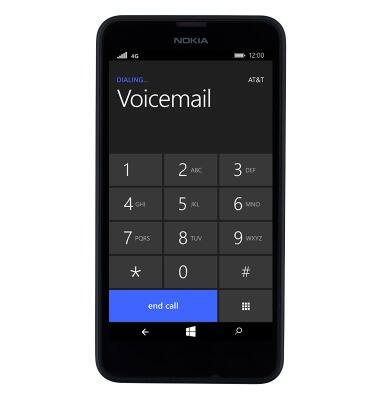 Nokia Lumia 635 - Change or reset voicemail password - AT&T