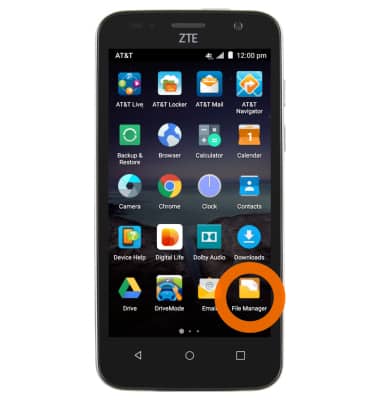 ZTE Maven (Z812) - Backup and restore with a memory card - AT&T