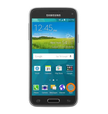 Riego En lo que respecta a las personas Clip mariposa Samsung Galaxy S5 Mini (G800A) - Conoce y personaliza la pantalla de inicio  - AT&T