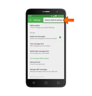Alcatel ONETOUCH ALLURA (5056O) - Messaging Settings - AT&T