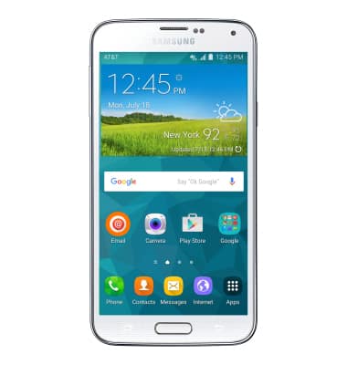 barajar Odiseo Distinción Samsung Galaxy S5 (G900A) - Conocer y personalizar la pantalla de inicio -  AT&T