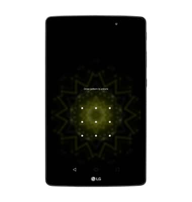 LG G Pad X 8.0 "Device pattern to unlock" screen shown