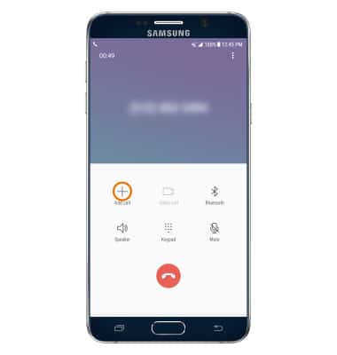 Add call icon to begin a conference call or merge calls