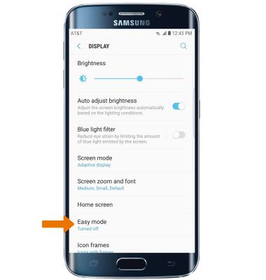 Samsung S6 edge (G925A) Easy Mode -